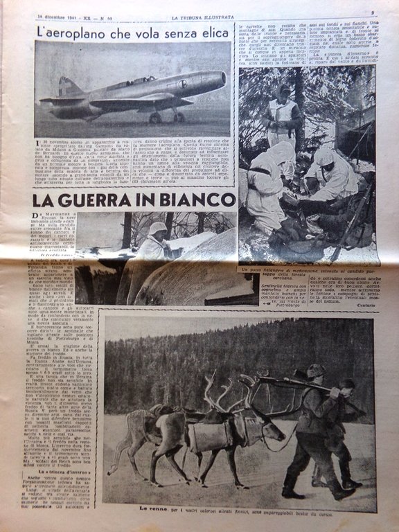 La Tribuna Illustrata 14 Dicembre 1941 WW2 Michelangelo Giudizio Universale …