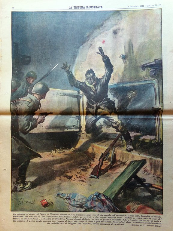 La Tribuna Illustrata 14 Dicembre 1941 WW2 Michelangelo Giudizio Universale …