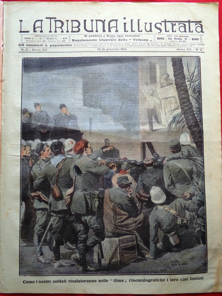 La Tribuna Illustrata 14 Gennaio 1912 Vagabondi Cile Poggi Fulci …