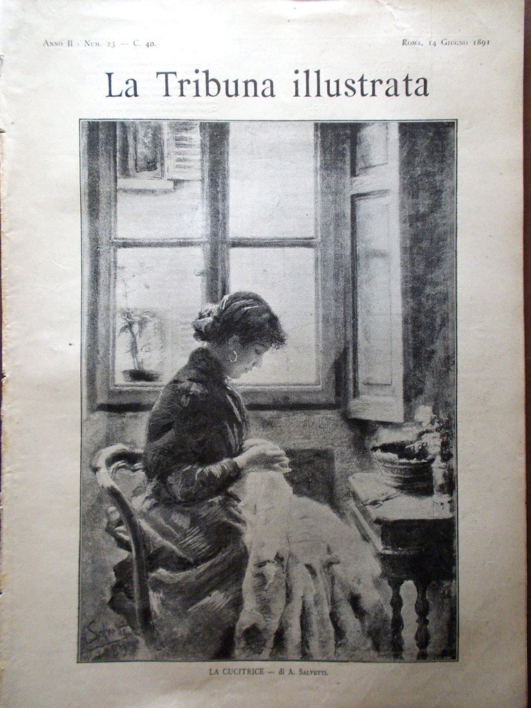 La Tribuna Illustrata 14 Giugno 1891 Gare Tor di Quinto …