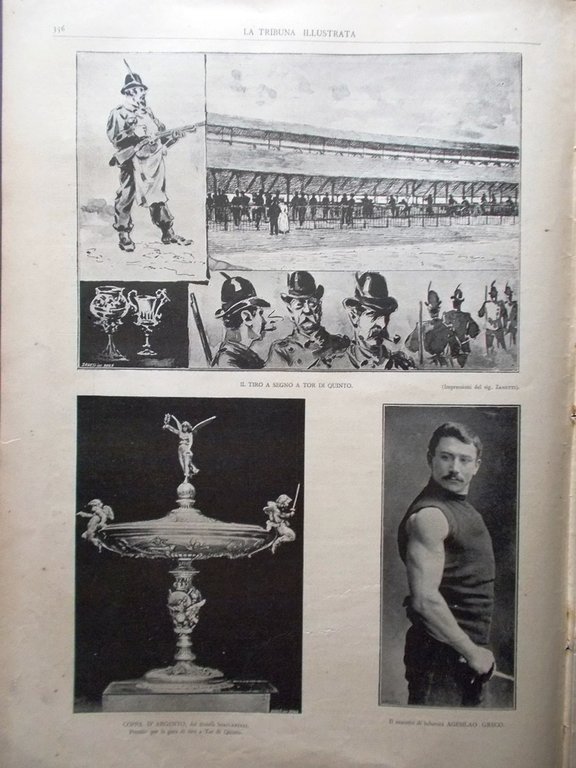 La Tribuna Illustrata 14 Giugno 1891 Gare Tor di Quinto …