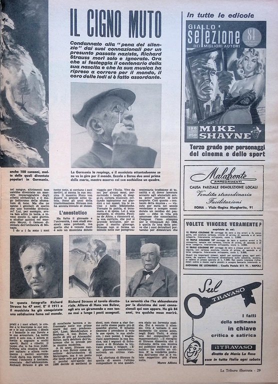 La Tribuna Illustrata 14 Giugno 1964 Inter Bologna Padre Pio …