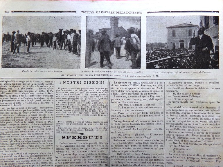 La Tribuna Illustrata 14 Luglio 1901 Alcolismo Denaro Quirinale Sciopero …