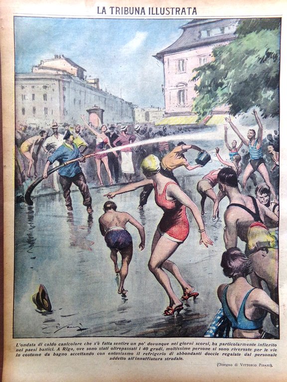 La Tribuna Illustrata 14 Luglio 1935 Ponte Pisa Meucci Heyling …
