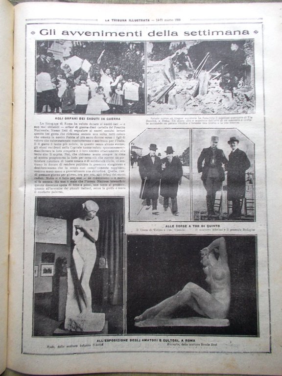 La Tribuna Illustrata 14 Marzo 1920 Gorilla Camerun Albania Valzer …