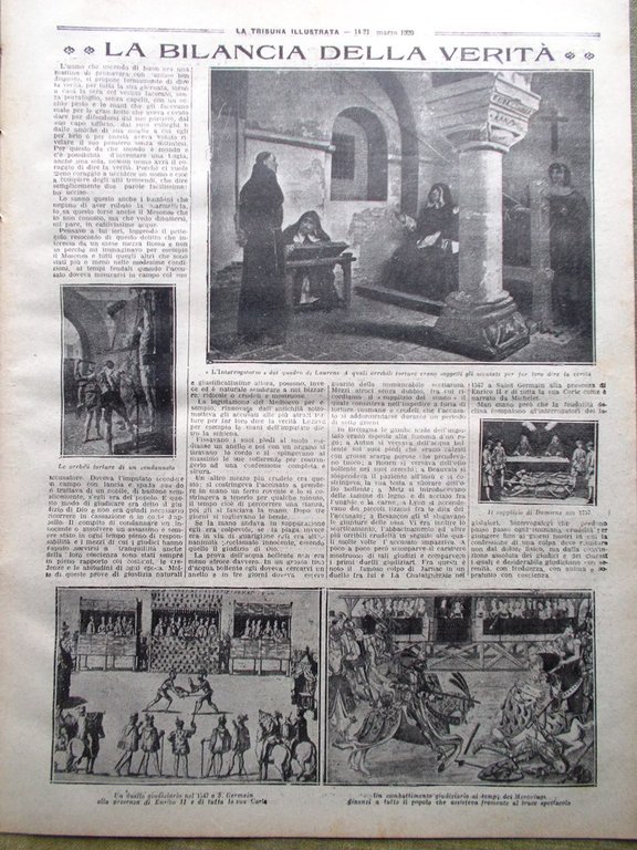 La Tribuna Illustrata 14 Marzo 1920 Gorilla Camerun Albania Valzer …