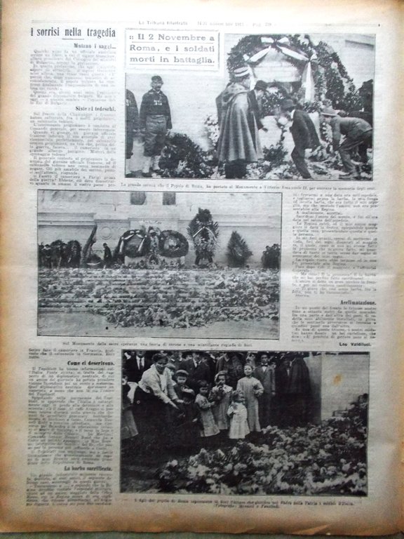 La Tribuna Illustrata 14 Novembre 1915 WW1 Ferrovia Allah Casa …