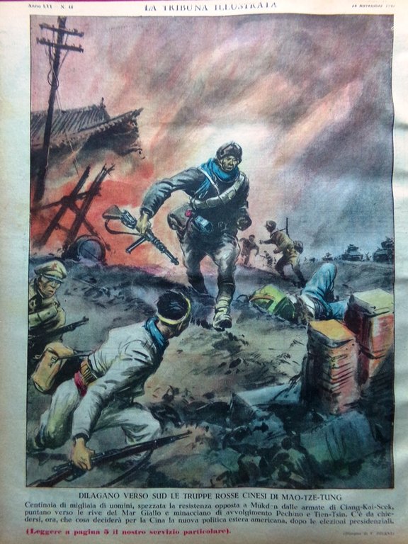 La Tribuna Illustrata 14 Novembre 1948 Bandito Giuliano Mao Cina … | Immagine Gallery 3