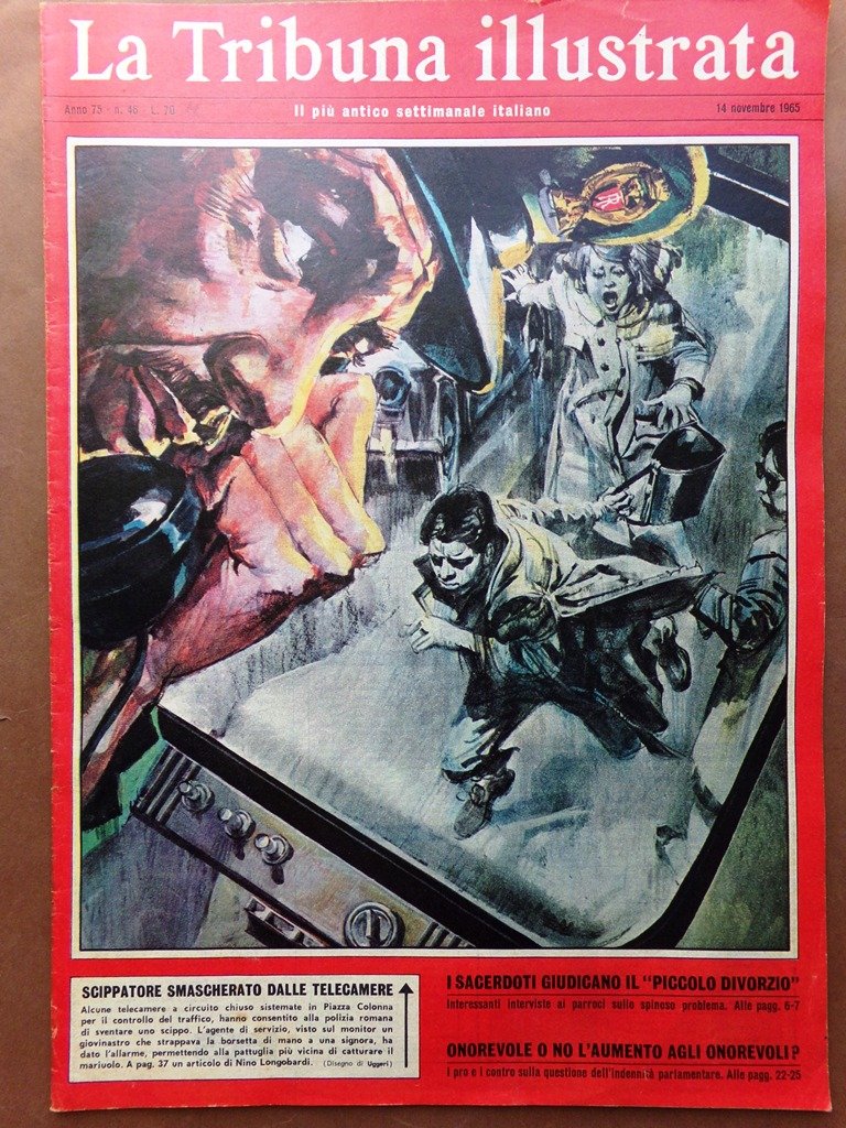 La Tribuna Illustrata 14 Novembre 1965 Ripa Bergman Divorzio Longobardi …