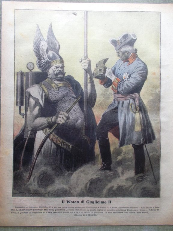 La Tribuna Illustrata 14 Ottobre 1917 WW1 Bainsizza Hindenburg Resa …