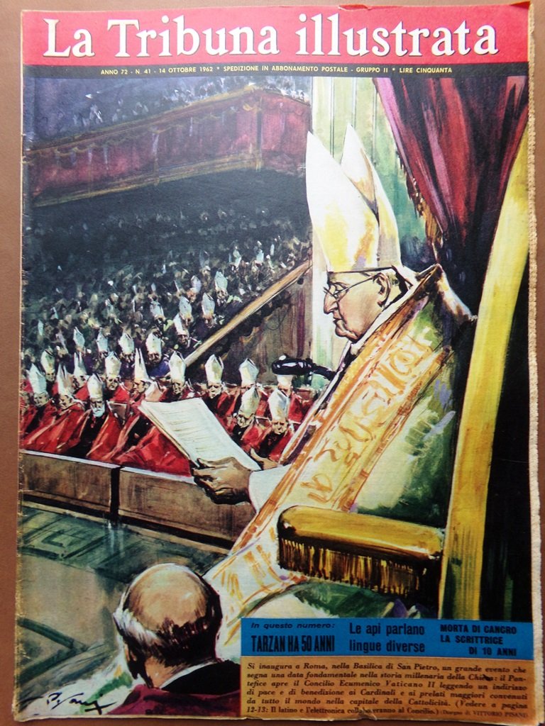 La Tribuna Illustrata 14 Ottobre 1962 Concilio Scomparsi Berlin Reynolds …