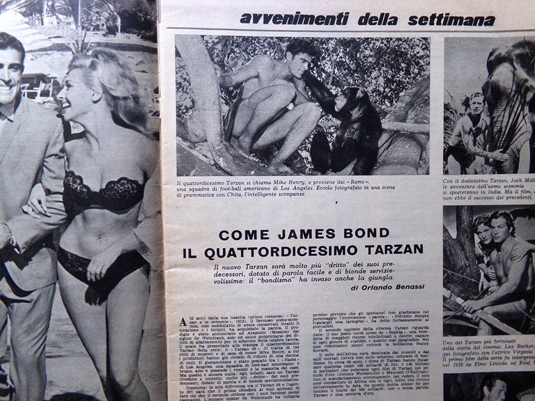 La Tribuna Illustrata 15 Agosto 1965 Fotografia Dante Kennedy Dreiser …
