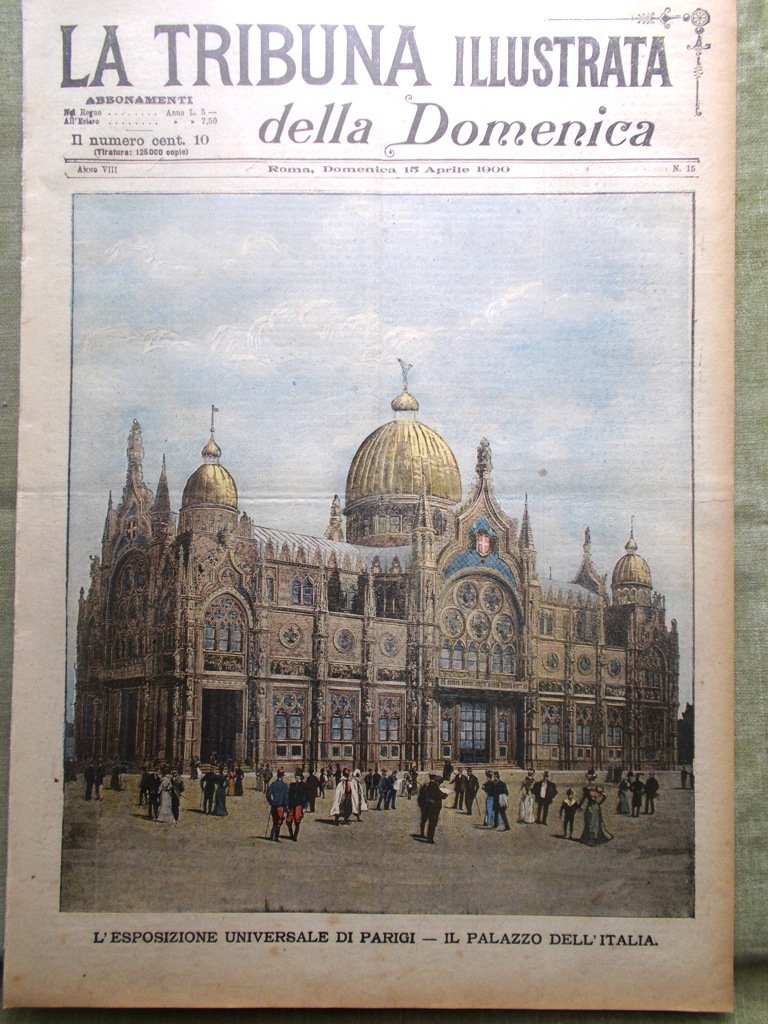 La Tribuna Illustrata 15 Aprile 1900 Pasqua Parigi Attentato Principe …