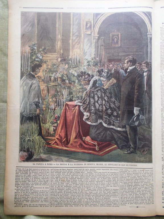 La Tribuna Illustrata 15 Aprile 1900 Pasqua Parigi Attentato Principe …