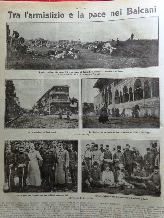 La Tribuna Illustrata 15 Dicembre 1912 Pace nei Balcani Dinosauro …