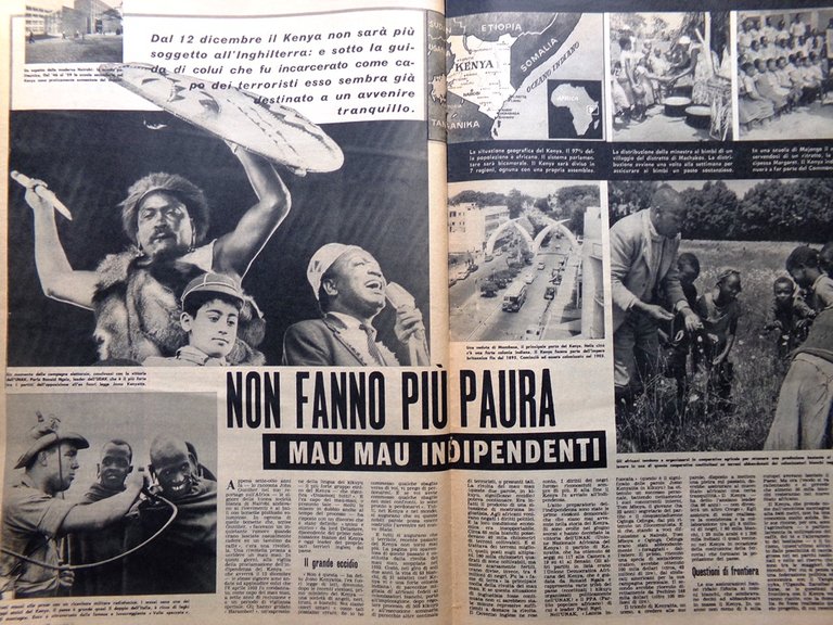 La Tribuna Illustrata 15 Dicembre 1963 Hanna Barbera Indipendenza Kenya …