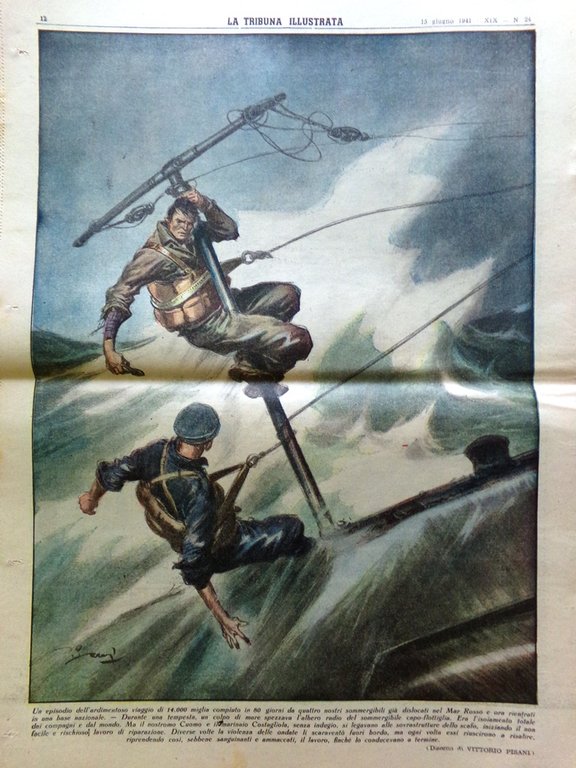 La Tribuna Illustrata 15 Giugno 1941 WW2 Bersaglieri Ciclisti Mario …