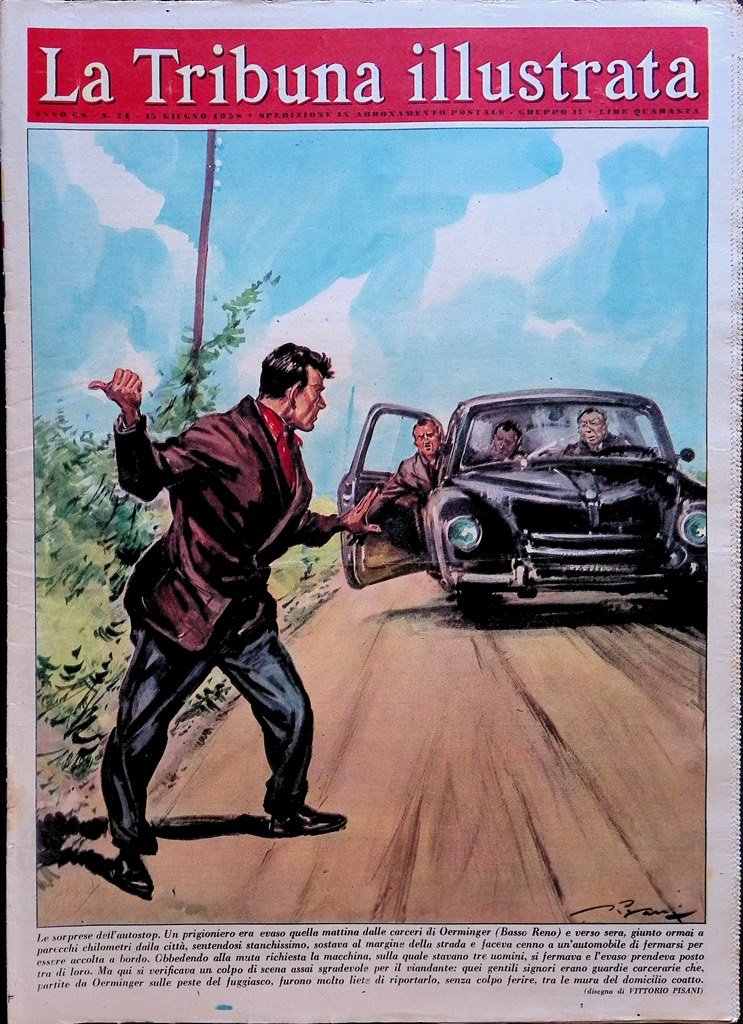 La Tribuna Illustrata 15 Giugno 1958 campagna anti-passeri Barbablù di …