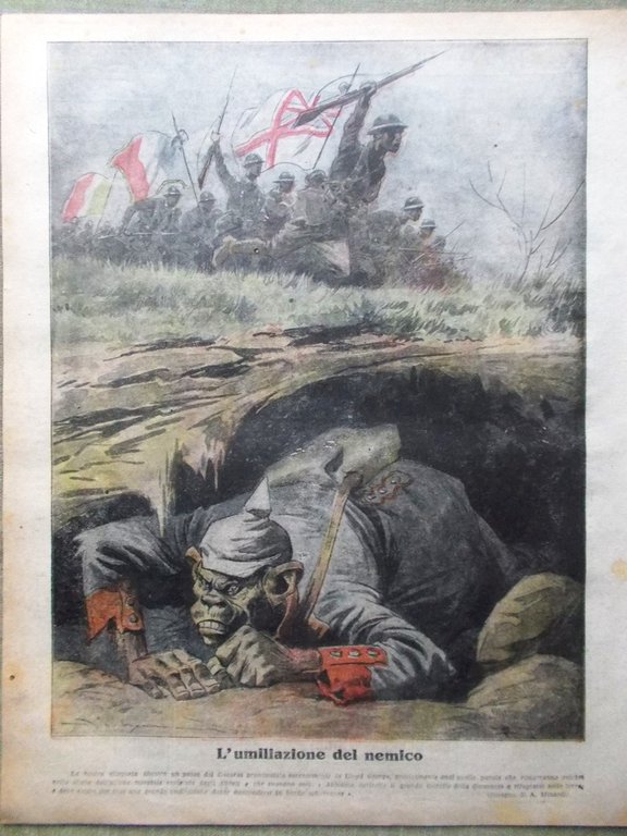 La Tribuna Illustrata 15 Luglio 1917 WW1 Gradisca Salonicco Luigi …