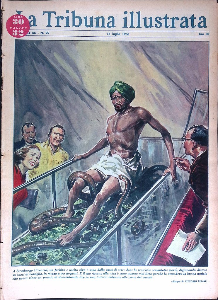 La Tribuna Illustrata 15 Luglio 1956 Bongiorno Christian Dors Fangio …