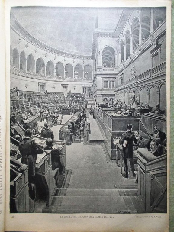 La Tribuna Illustrata 15 Maggio 1892 Giolitti Camera Italiana a …