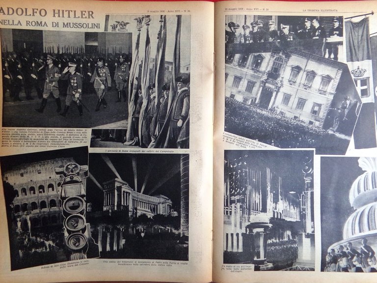 La Tribuna Illustrata 15 Maggio 1938 Incontro Duce e Hitler …