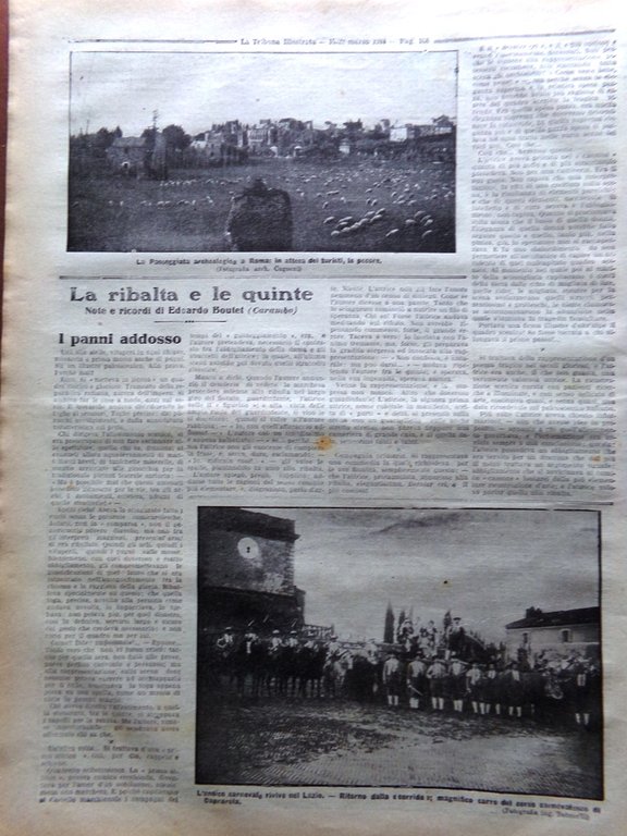 La Tribuna Illustrata 15 Marzo 1914 Chevillard Pégoud Pesca di …