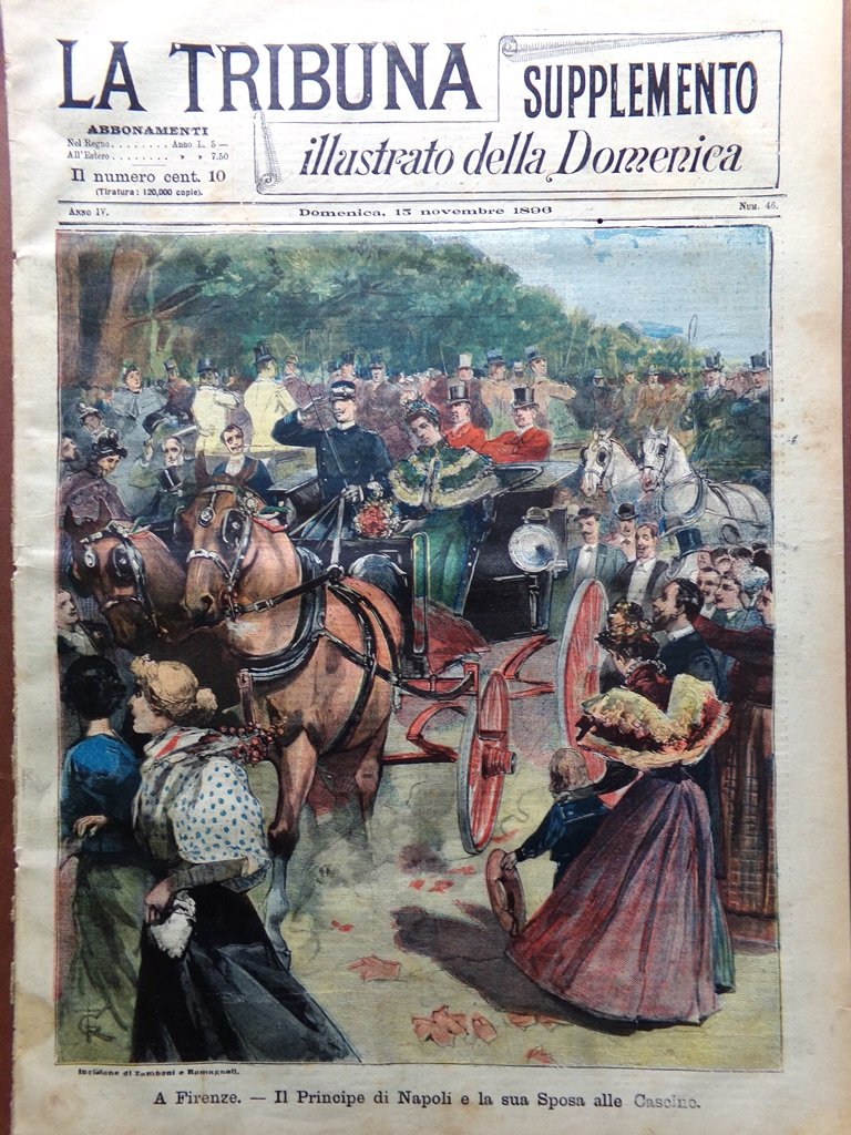 La Tribuna Illustrata 15 Novembre 1896 Cascine McKinley Bryan Inondazioni …