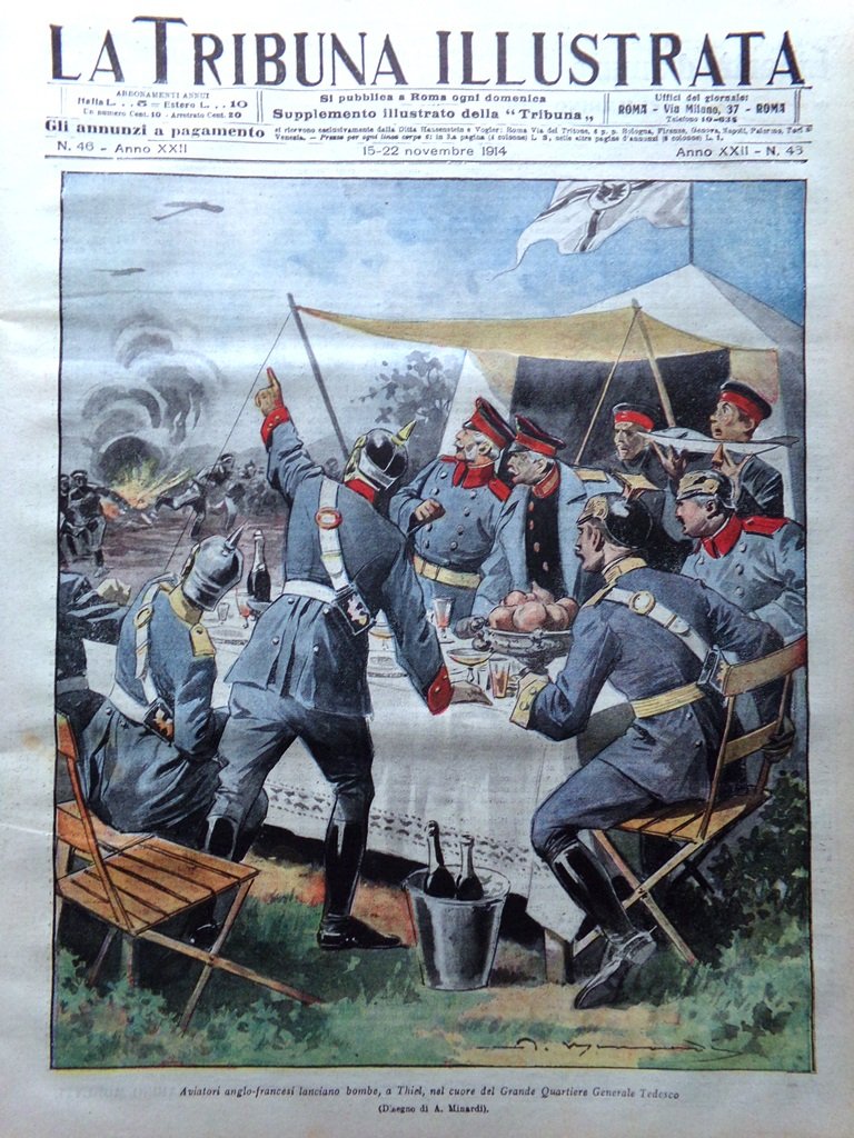 La Tribuna Illustrata 15 Novembre 1914 WW1 Marna Mecheln Agonia …