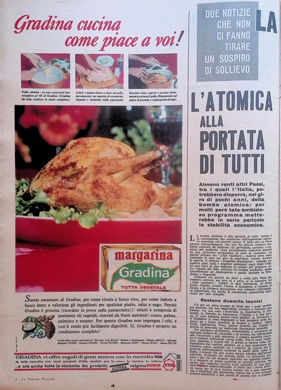 La Tribuna Illustrata 15 Novembre 1964 Pinelli Hitler WW1 Eniwetok …