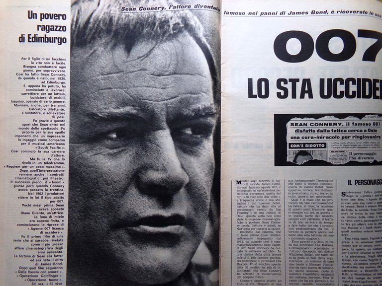 La Tribuna Illustrata 15 Ottobre 1967 Giordano Savoia Sean Connery …