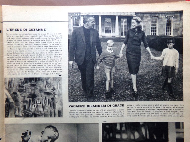 La Tribuna Illustrata 15 Settembre 1963 Chiara Faulkner Ascari Badoglio …