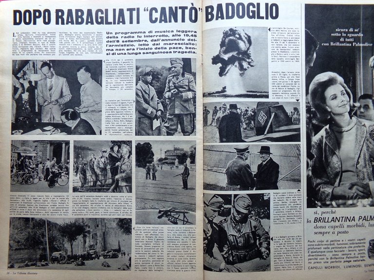 La Tribuna Illustrata 15 Settembre 1963 Chiara Faulkner Ascari Badoglio …