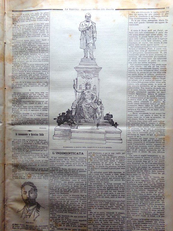 La Tribuna Illustrata 16 Aprile 1893 Guglielmo Augusta Vittoria Monumento …