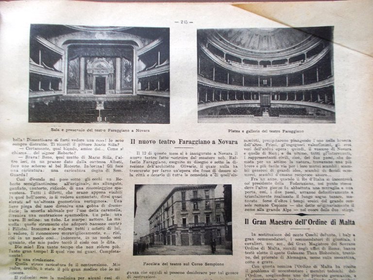La Tribuna Illustrata 16 Aprile 1905 Apertura Sempione Hohenstein Teatro …