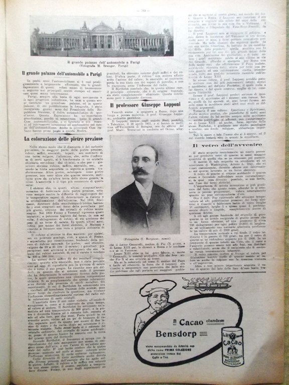 La Tribuna Illustrata 16 Dicembre 1906 Nobel Moissan Annen Lapponi …
