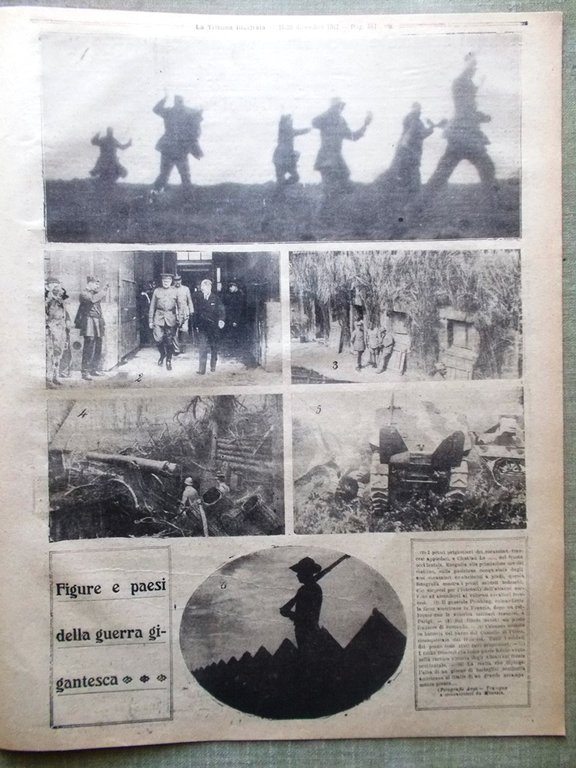 La Tribuna Illustrata 16 Dicembre 1917 WW1 Latisana Tagliamento Pershing …