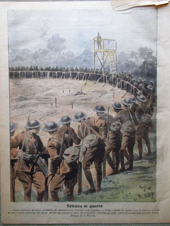 La Tribuna Illustrata 16 Dicembre 1917 WW1 Latisana Tagliamento Pershing …