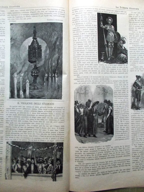 La Tribuna Illustrata 16 Febbraio 1890 Duca Orleans Guzzone Carnevale …