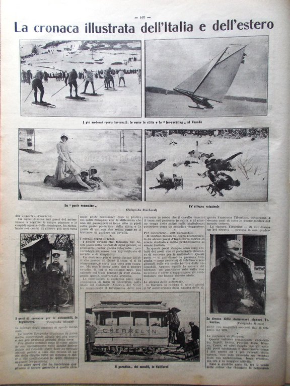 La Tribuna Illustrata 16 Febbraio 1913 Turchi Kavak Wagner Pozzuoli …