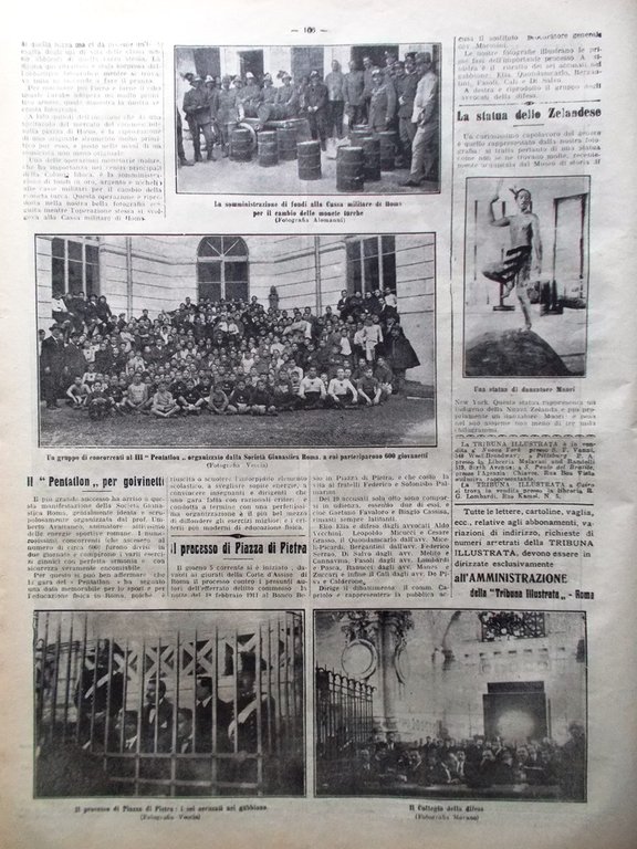 La Tribuna Illustrata 16 Febbraio 1913 Turchi Kavak Wagner Pozzuoli …