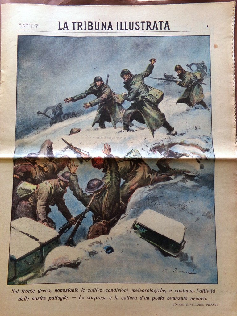 La Tribuna Illustrata 16 Febbraio 1941 WW2 Ciclismo Campi Amianto …