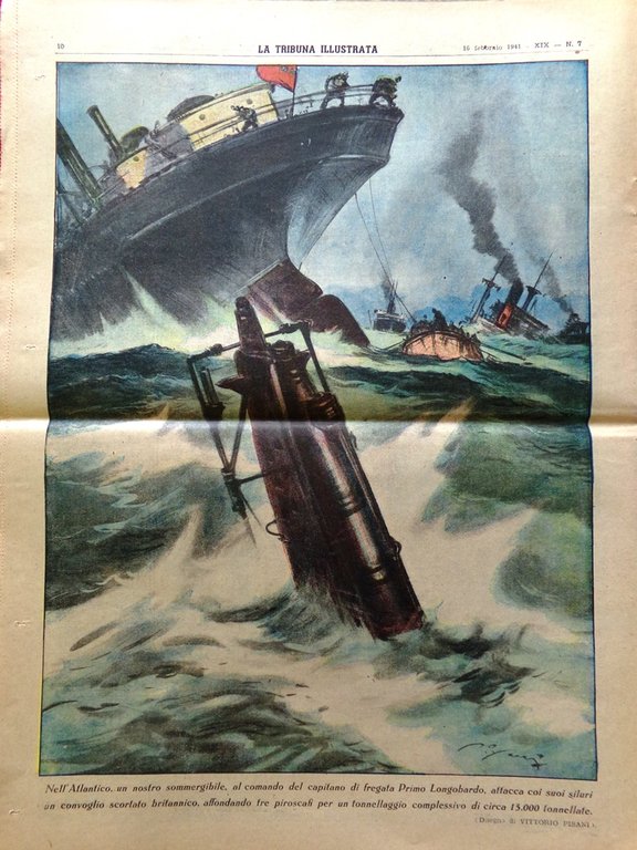 La Tribuna Illustrata 16 Febbraio 1941 WW2 Ciclismo Campi Amianto …