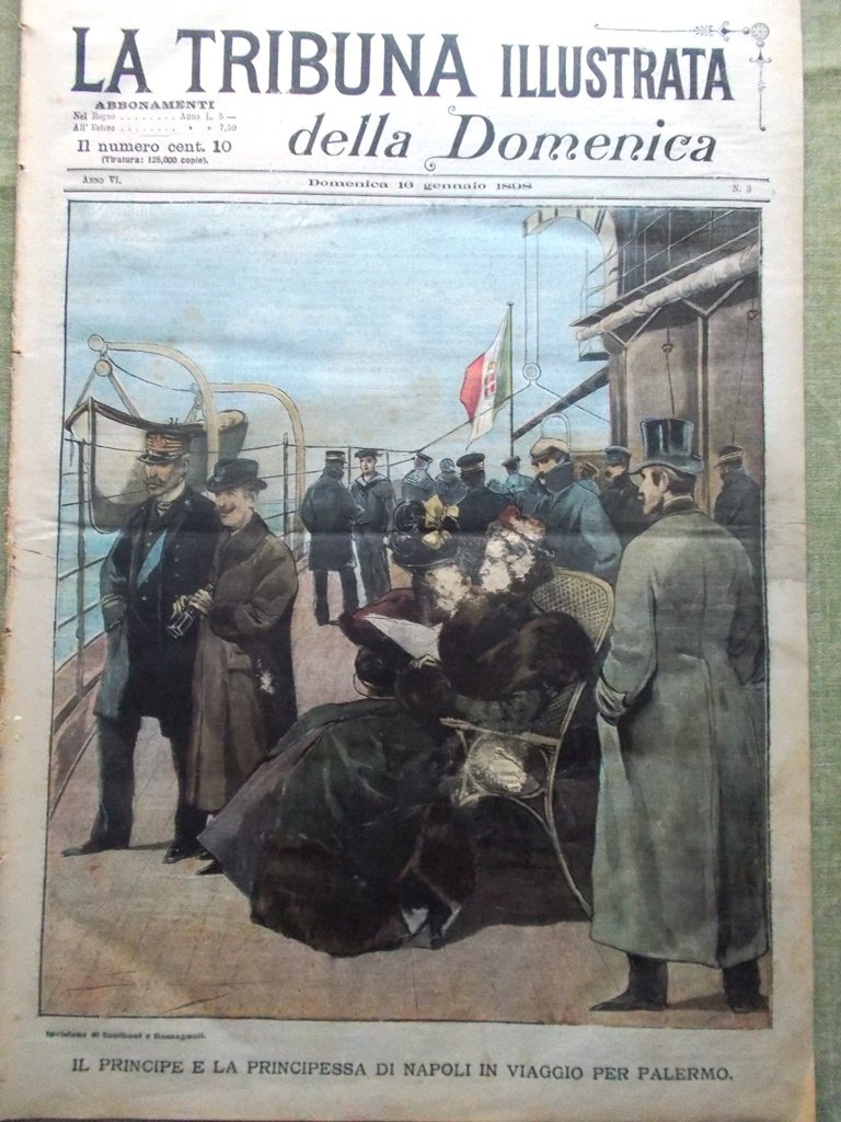 La Tribuna Illustrata 16 Gennaio 1898 Affare Dreyfus Sovrani Ciclismo …