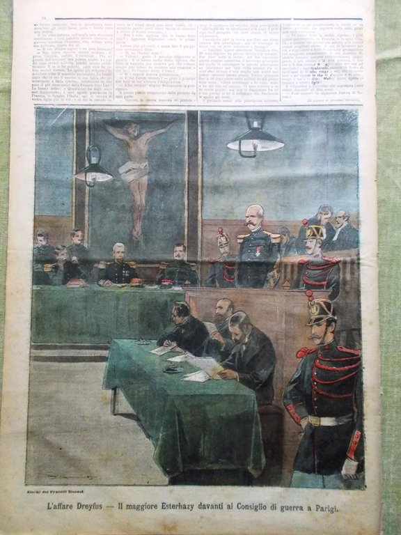 La Tribuna Illustrata 16 Gennaio 1898 Affare Dreyfus Sovrani Ciclismo …