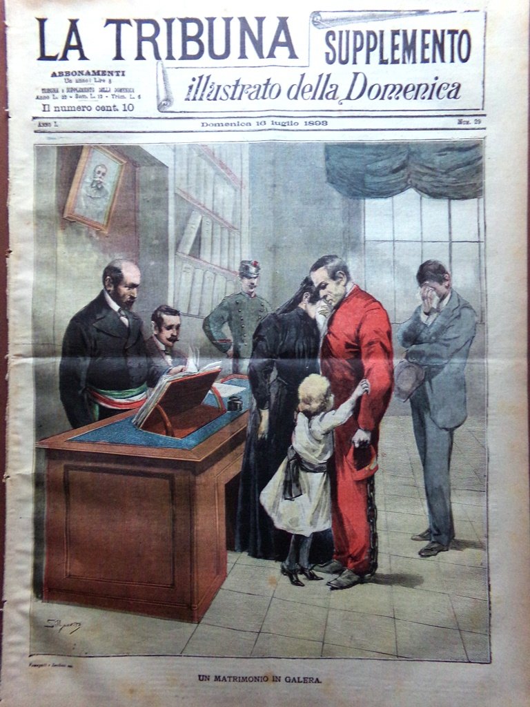 La Tribuna Illustrata 16 Luglio 1893 Omeopatia Hahnemann Guy Maupassant …