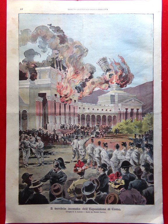 La Tribuna Illustrata 16 Luglio 1899 Dreyfus Rennes Incendio Fiera …