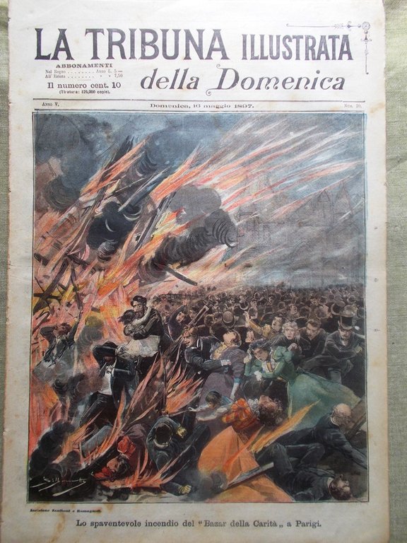 La Tribuna Illustrata 16 Maggio 1897 Incendio Parigi Duca Orleans … | Immagine Gallery 1
