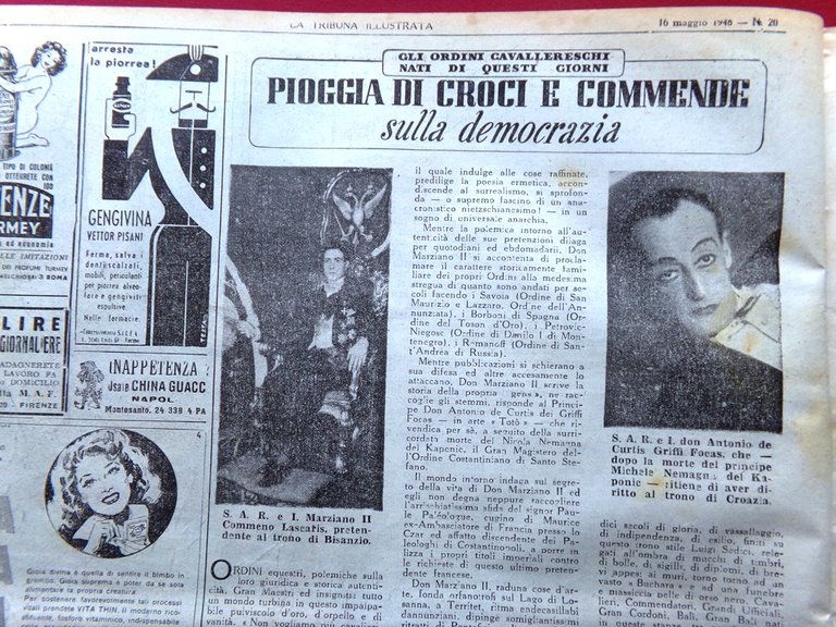 La Tribuna Illustrata 16 Maggio 1948 Clara Petacci Duce Benedetti … | Immagine Gallery 4
