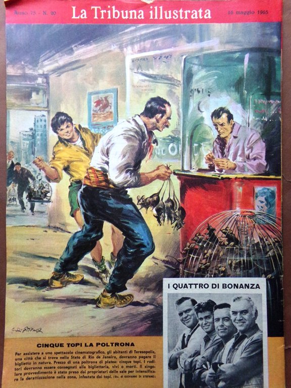 La Tribuna Illustrata 16 Maggio 1965 Nobile Del Monaco Pittori …